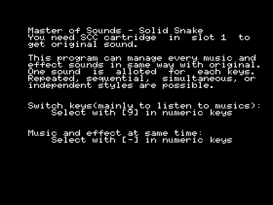 Masters of Konami SCC Sounds